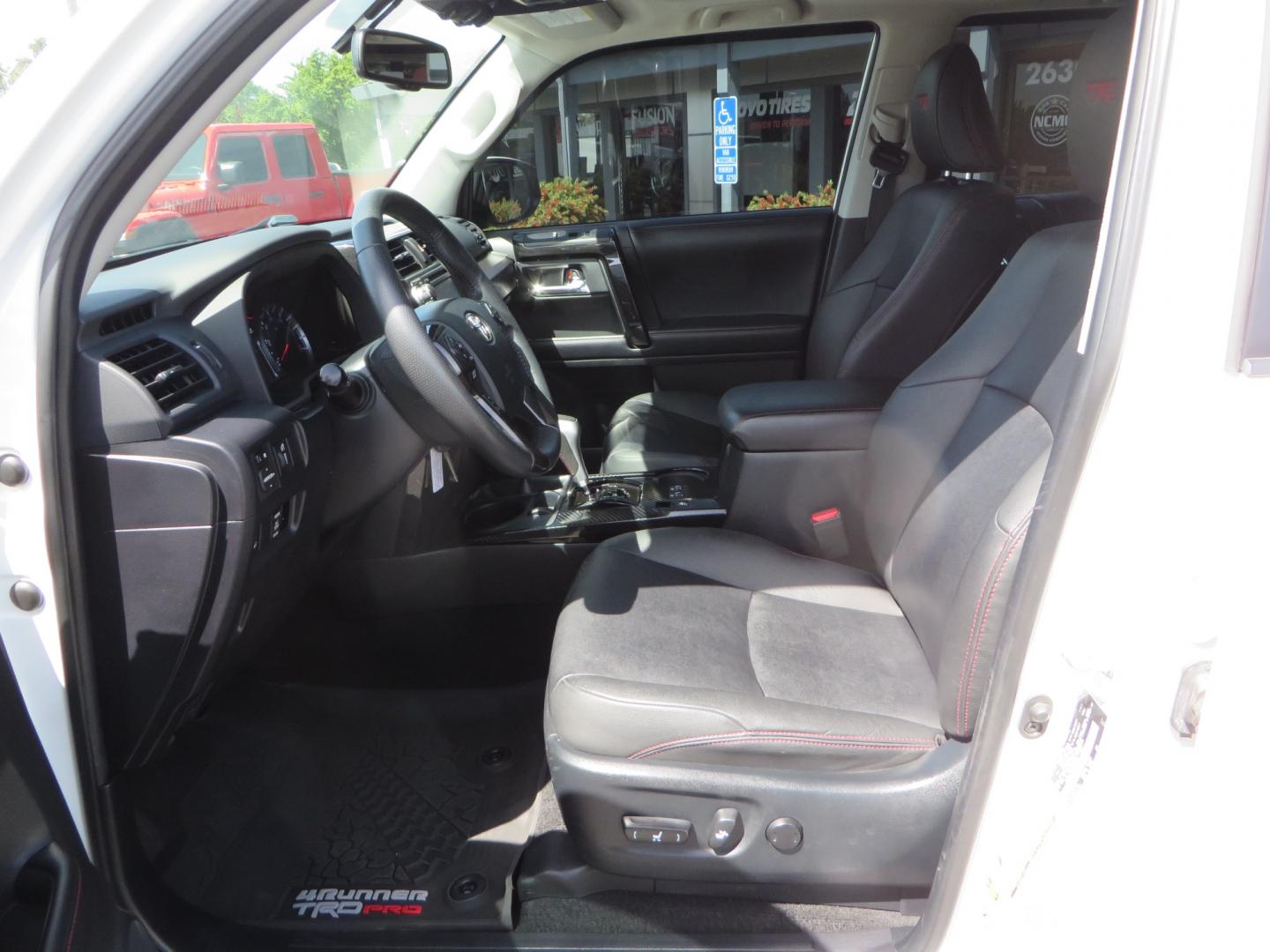 2019 White /black Toyota 4Runner TRD PRO 4WD (JTEBU5JR9K5) with an 4.0L V6 DOHC 24V engine, 5A transmission, located at 2630 Grass Valley Highway, Auburn, CA, 95603, (530) 508-5100, 38.937893, -121.095482 - TRD PRO 4Runner sitting on 17" SCS wheels, BFG KO2 tires, Tyger running boards, Roof Rack with ladder, and window tint. - Photo#15